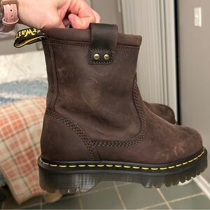 Dr. Martens Dark Brown Pull On Boots